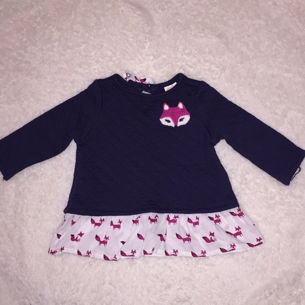 Gymboree EUC Fox top 6-12 months